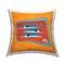 Bright Hued Sardine Can Outdoor Printed Pillow Design by Carrie Cantwell, 18 x 7 x 18